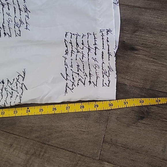 🧡2/$15 Bundle White jumpsuit cursive print long sleeve, elastic waistband 10/12 - Picture 9 of 12